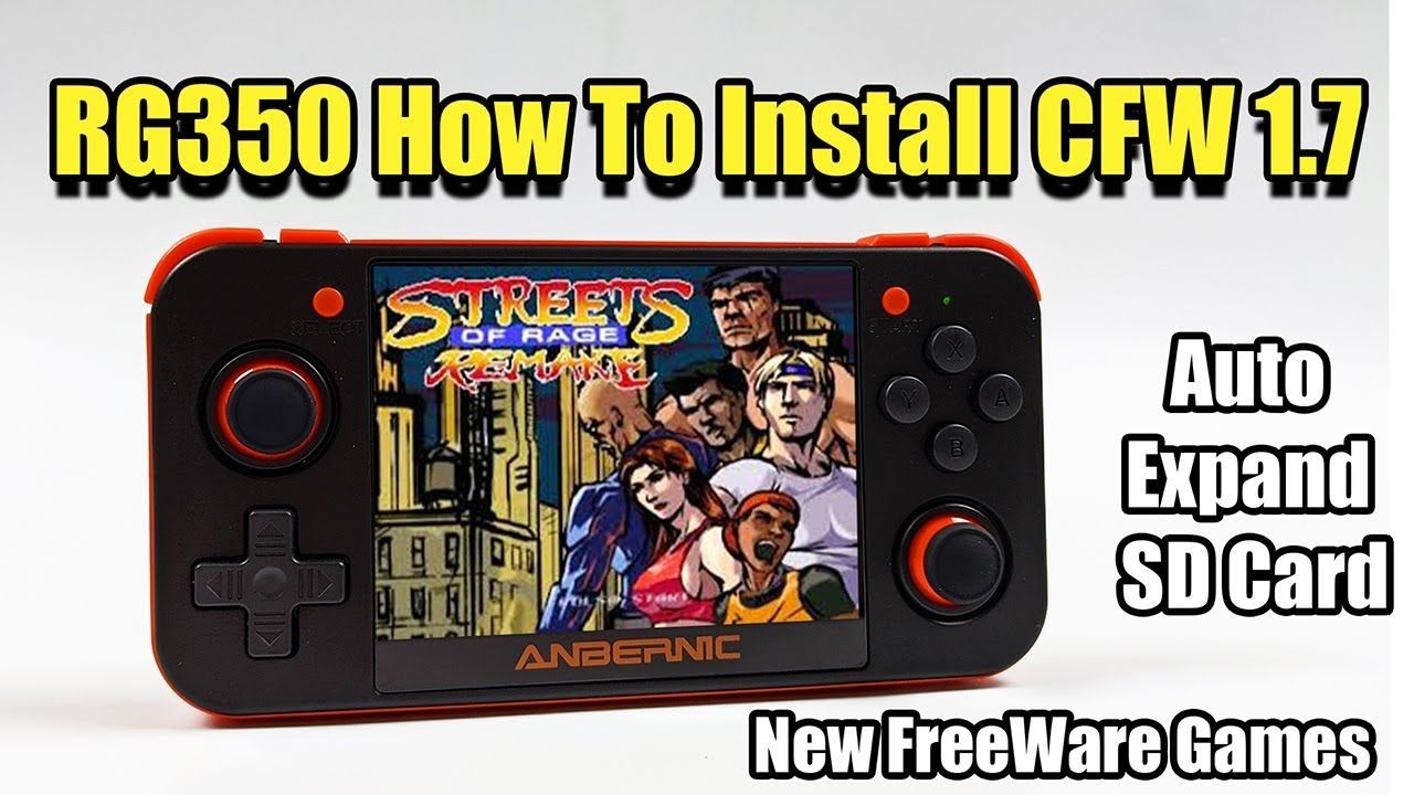 RG350 How To Install CFW 1.7 And Up – Updated Emulators, Auto expand Sd card and New Games!.