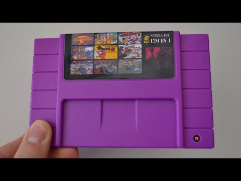 120 in 1 SNES Multi Game Cart Collection "Purple Edition"