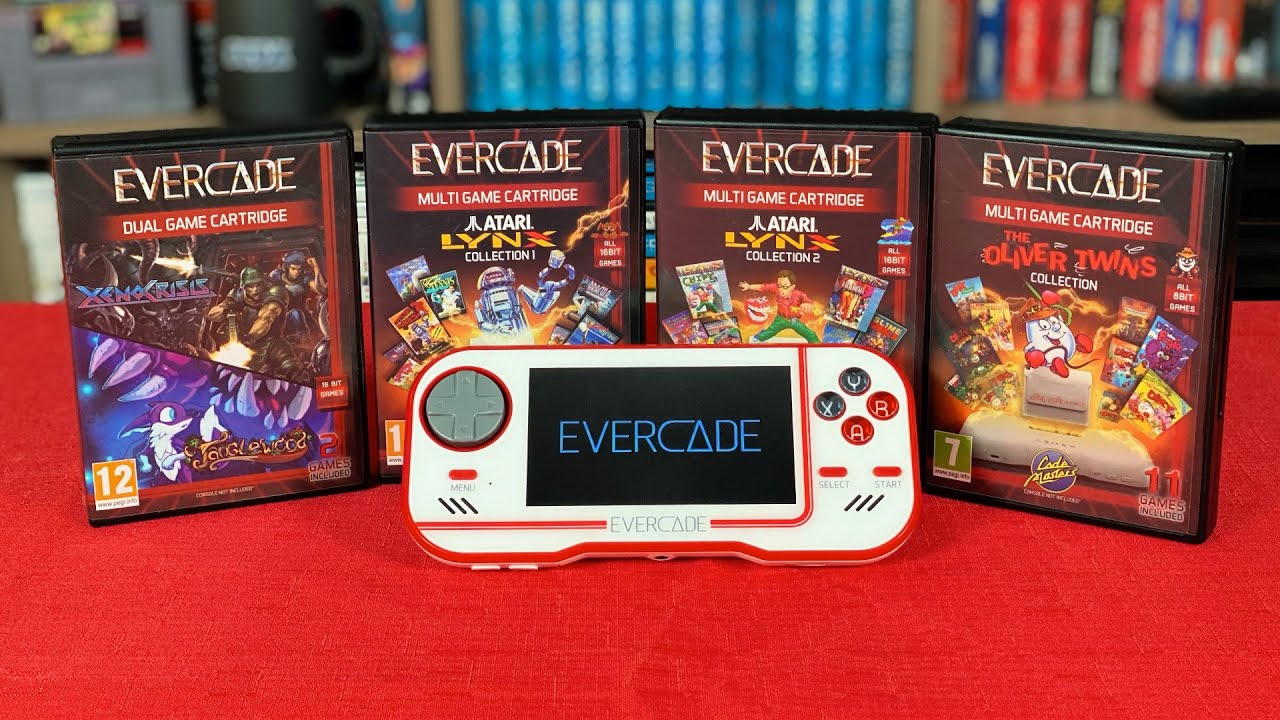 4 NEW EVERCADE cartridges – 38 Games: Indie, Atari Lynx & more!