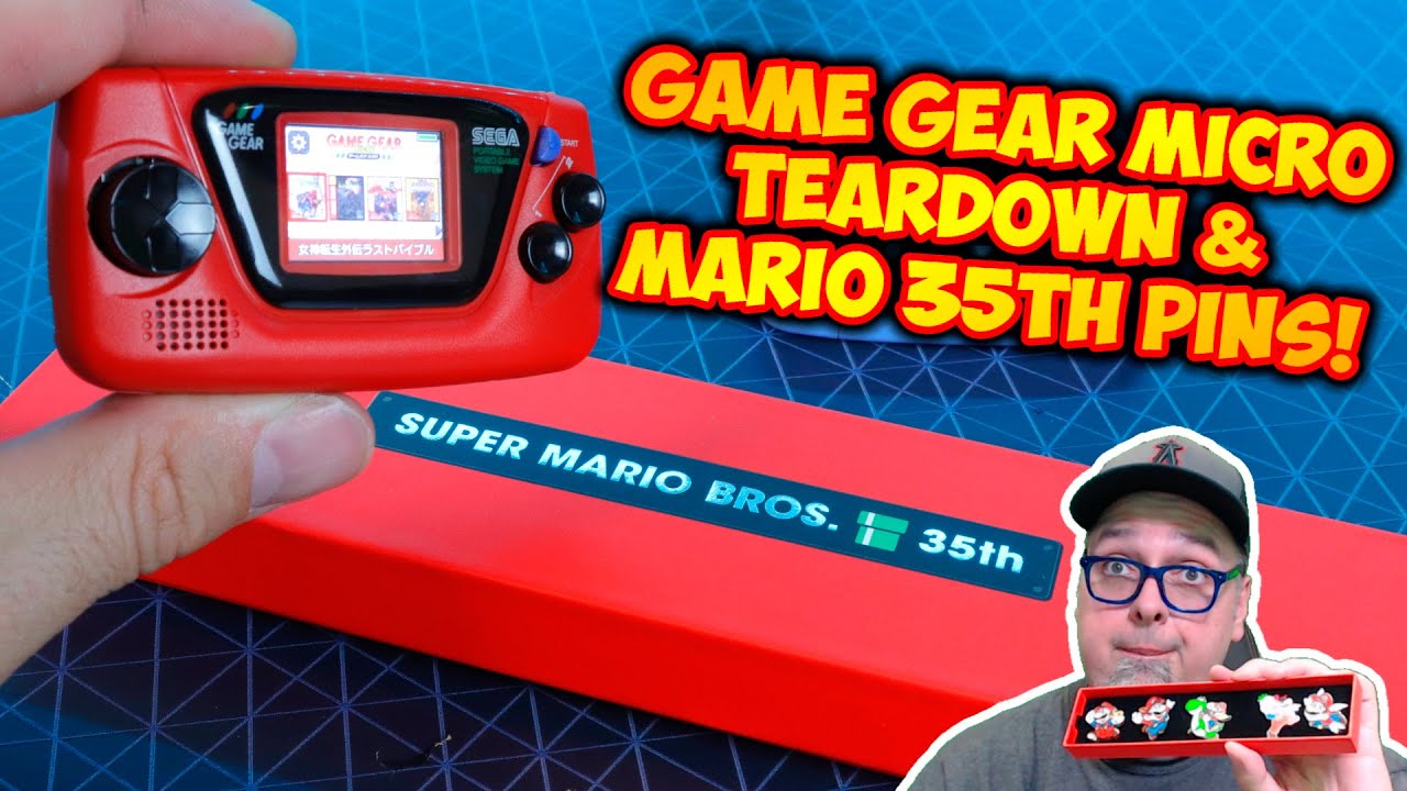 Sega Game Gear Micro Tear Down & My Nintendo Super Mario Bros 35th Anniversary Pin Set Unboxing!