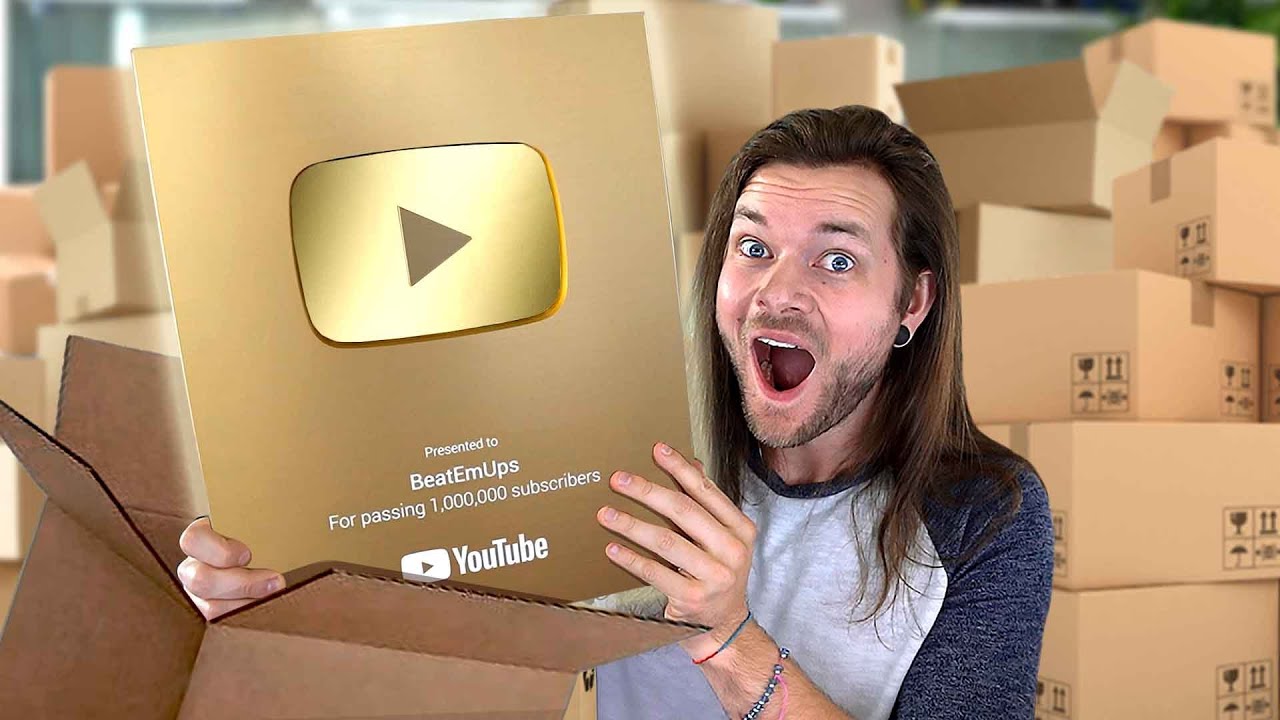 YouTube Disguised my 1,000,000 Gold Play Button as Fan Mail