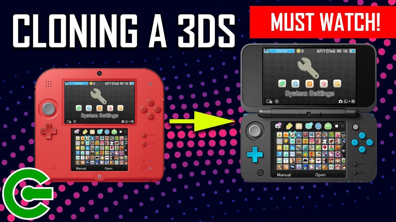 CLONING EVERYTHING FROM ONE 3DS TO ANOTHER : GO WILD!