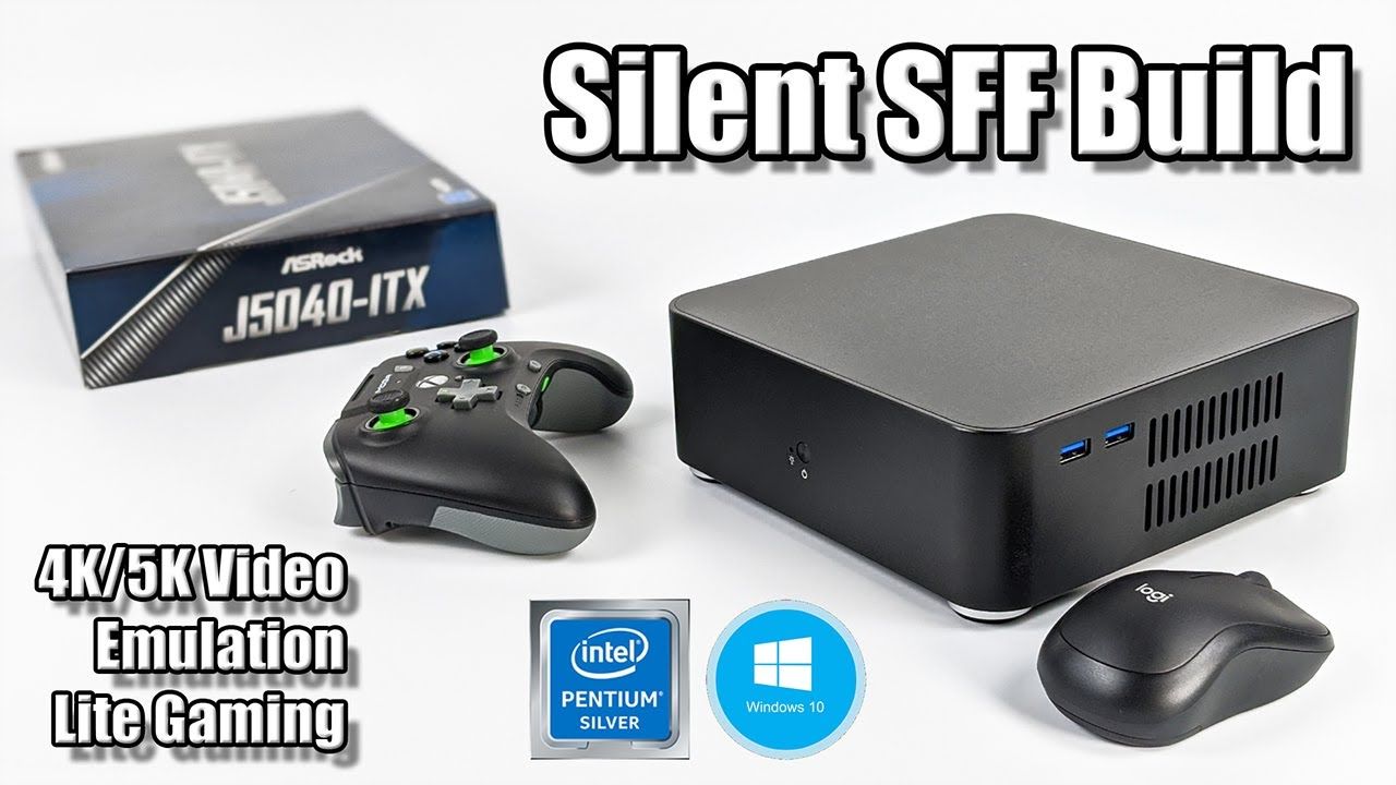 Silent SFF 4K PC Build – 4K Video, Emulation, Gaming – AsRock J5040 ITX