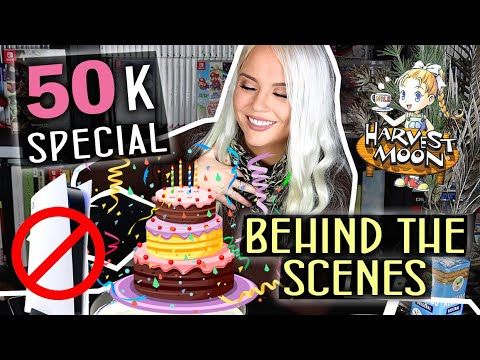 50K Q&A! Behind the scenes, 30 Questions, Fave Harvest Moon Bachelors, PS5 is ugly + baking a cake 🎂