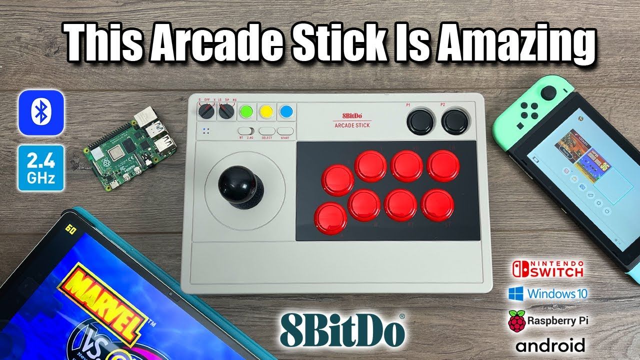 This Wireless Arcade Stick Is Amazing! Switch, PC, Android, Raspberry Pi