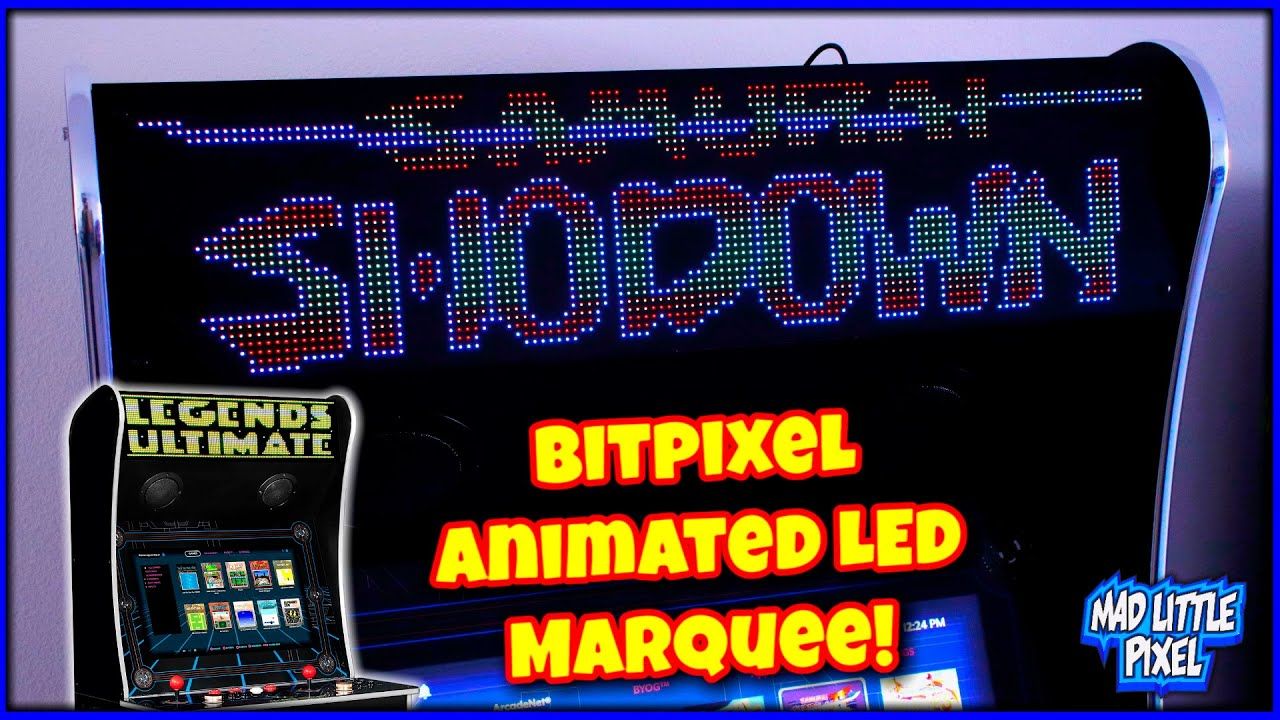 An Animated LED Arcade Marquee – The BitPixel From AtGames! A Collaboration With Pixelcade!