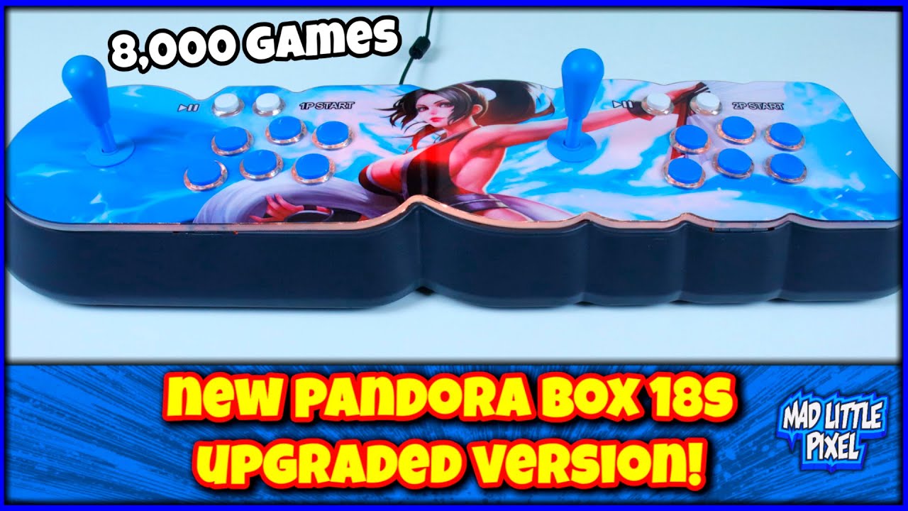 NEW Upgraded Pandora Box 18S Pro Review! 8,000 Built In Retro & Arcade Games Plug & Play Machine!