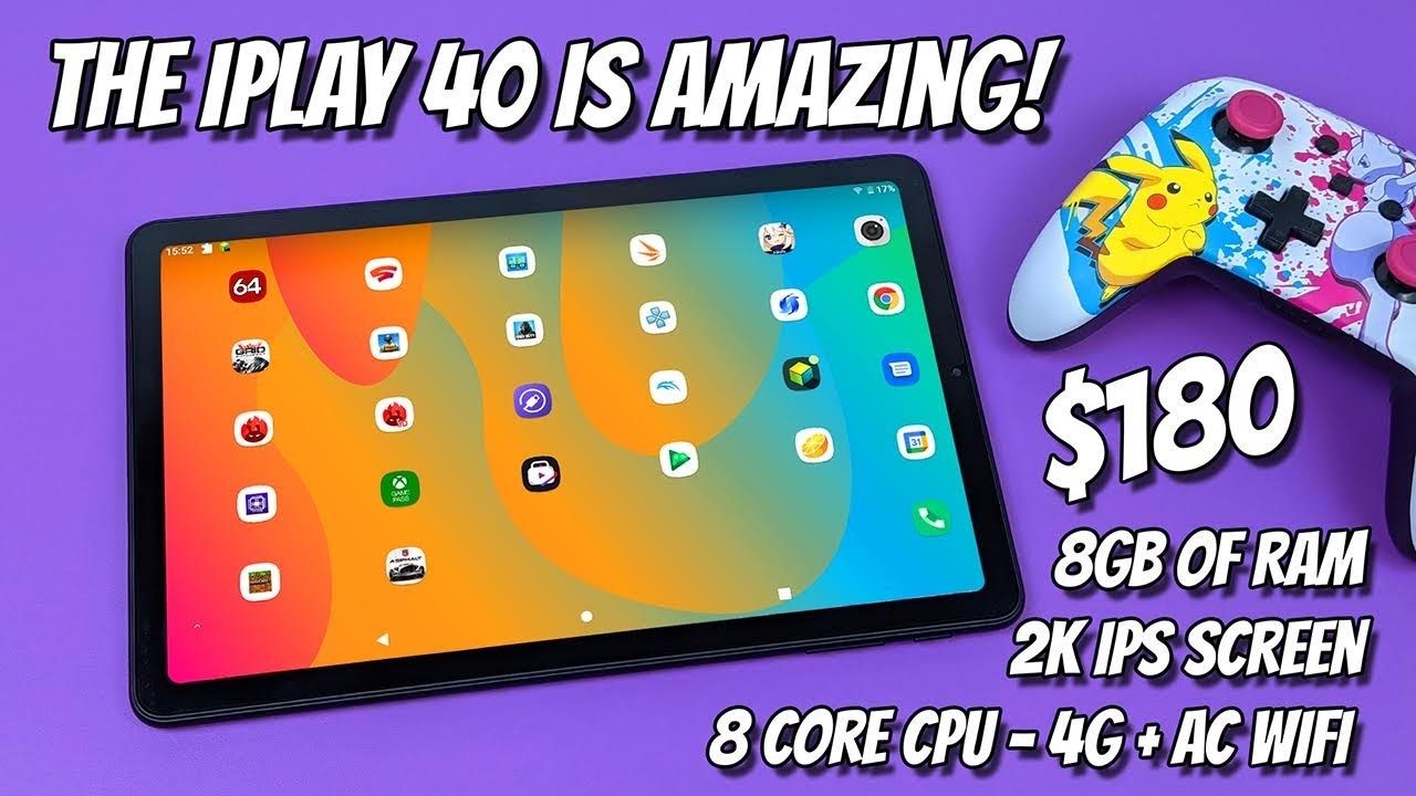 iPlay 40 Review – An Amazing Budget Tablet $180, 8GB Ram, 2K Display, 4G!