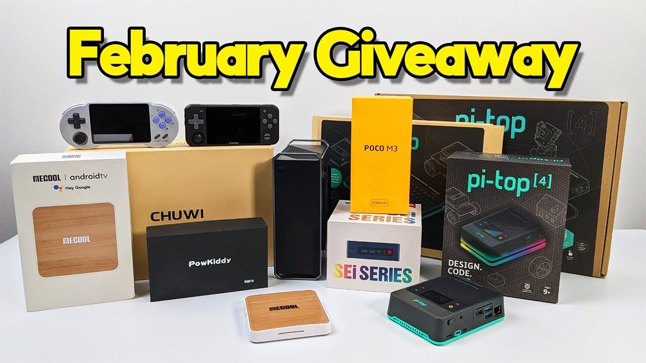 February Tech Giveaway – Pi-Top 4, Mini PC’s, Handheld and more