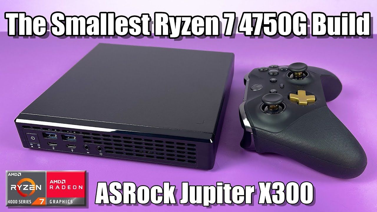 Super Tiny Ryzen 4750G PC Build – ASRock Jupiter X300