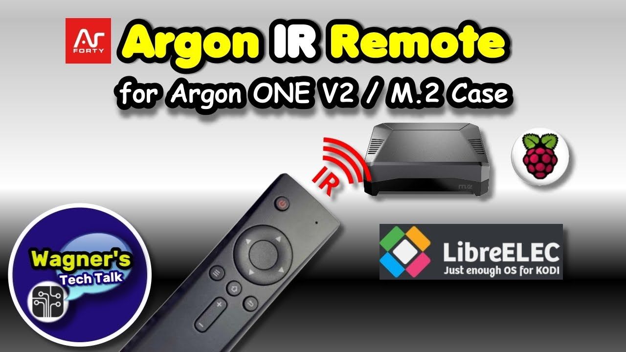 Argon ONE IR Remote for Argon ONE V2 and M.2 Cases on a Raspberry Pi 4