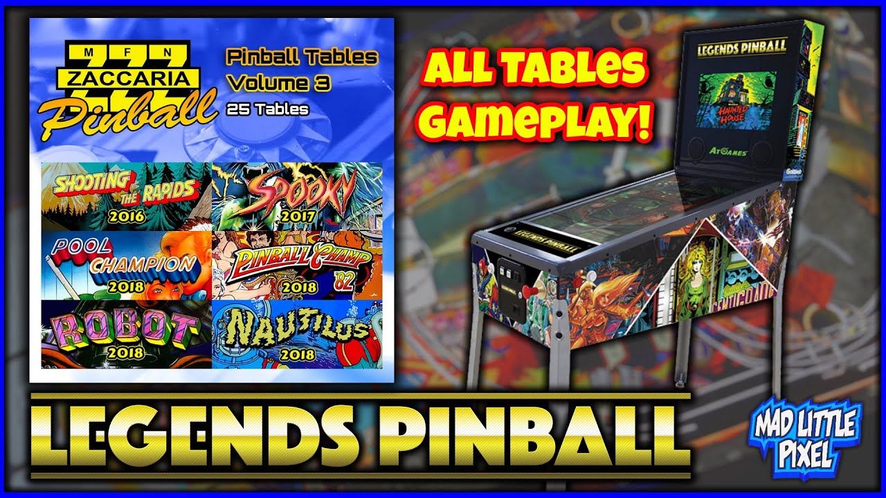 Digital Pinball Table Showcase! Zaccaria Volume 3 AtGames Legends Pinball! Gameplay With Closeups!