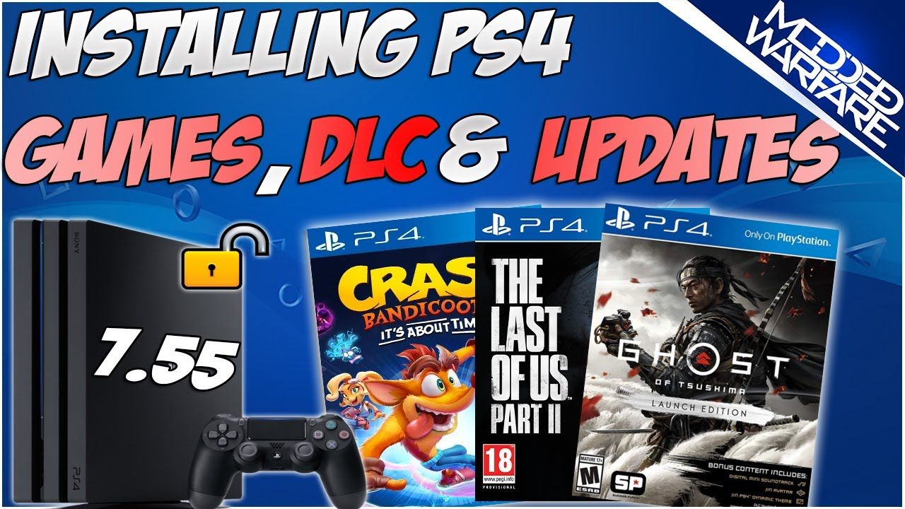 (EP 4) How to Install PS4 Games, DLC & Updates (7.55 or Lower!)