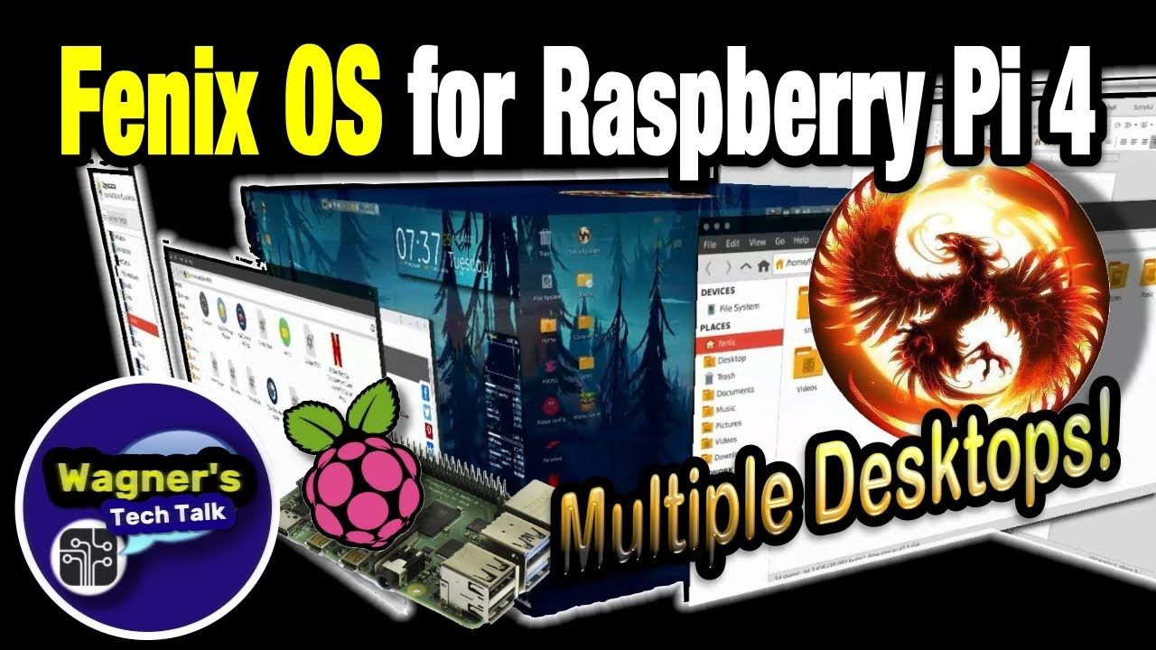 Fenix OS for the Raspberry Pi 4 + Setup : Switch Desktops and Environments!