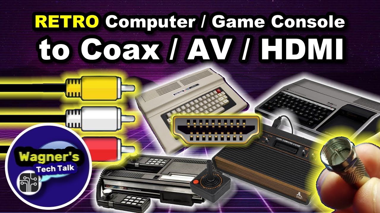 How To Connect a Retro Computer/Game Console to HDMI/AV: TI-99/4A, TRS80, Coleco Vision & Atari 2600
