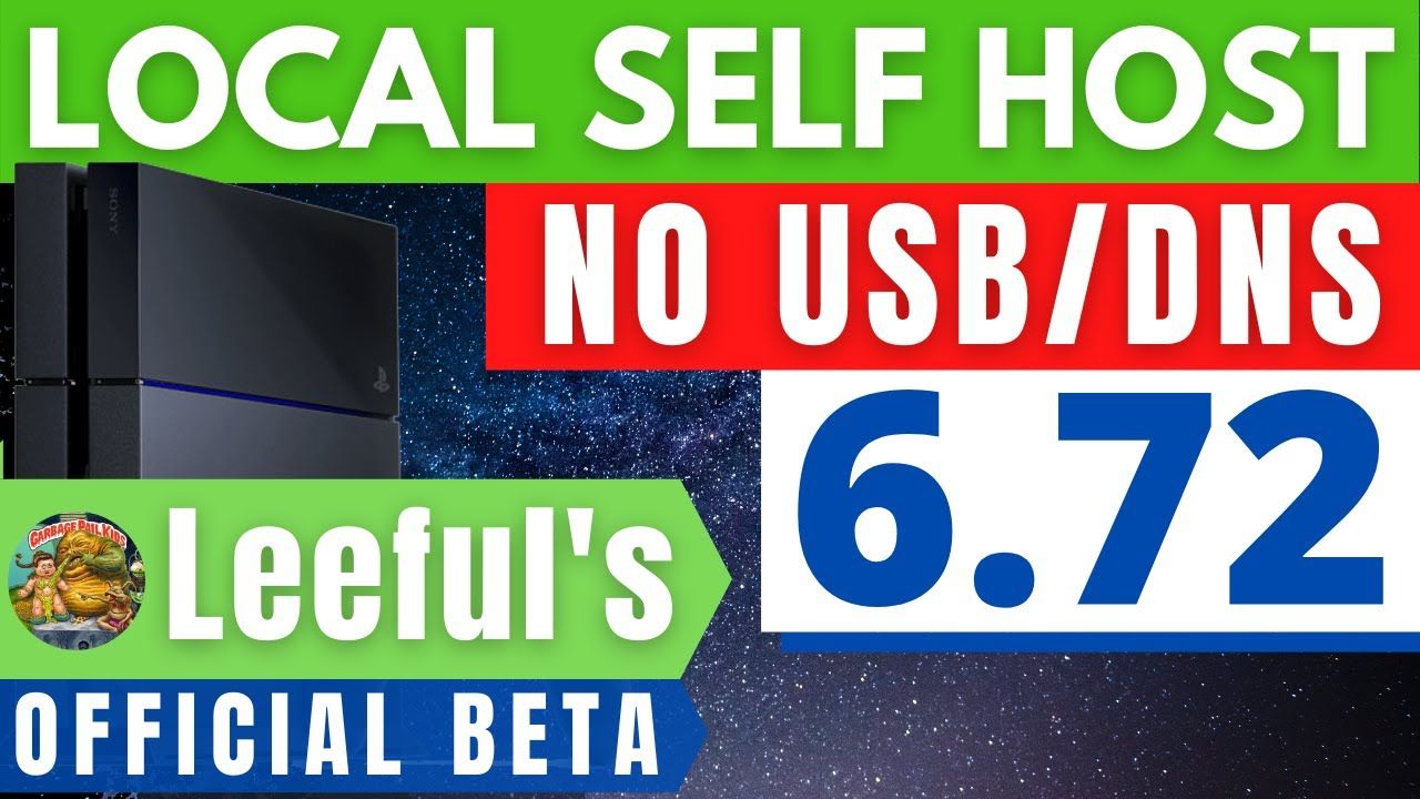 LEEFUL LOCAL SELF HOST  NO DNS / USB | PS4 6.72 JAILBREAK | NIGHT KING HOSTING | HOW TO | GUIDE