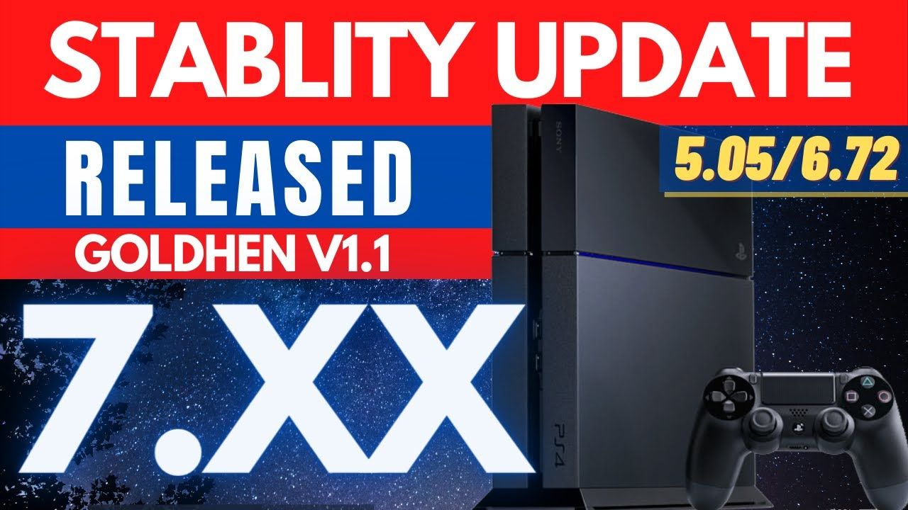 PS4 7.55 JAILBREAK STABILITY IMPROVEMENT | GOLDHEN v1.1 | RELEASE | UPDATE NAG | REST MODE | STABLE