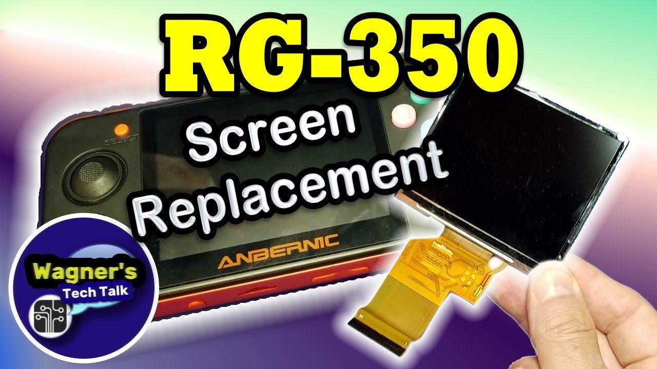 RG-350 Screen Replacement: Original RG350 with a bad display replaced and upgraded for a WTT viewer!