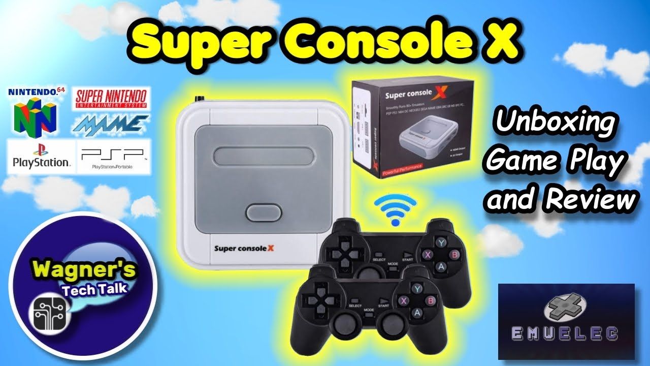 Super Console X Retro Gaming Console: Unboxing, Setup, Game Play  + Review