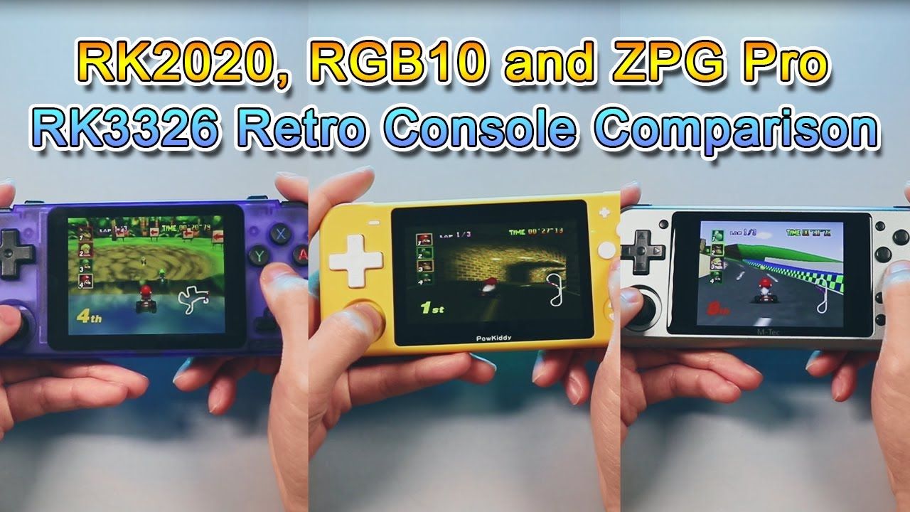 RK2020, RGB10 and ZPG Pro- RK3326 Retro Console Comparison