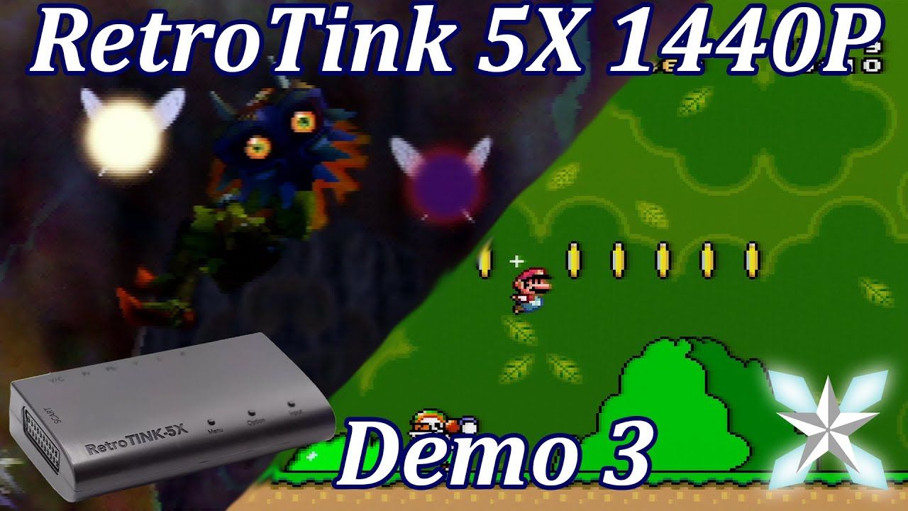 RetroTink 5X 1440P Demo 3 – Super Mario World/Majora’s Mask #Shorts