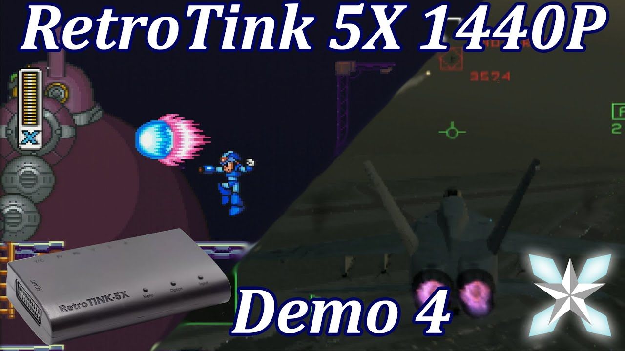 RetroTink 5X 1440P Demo 4 – Mega Man X2/Ace Combat 5 #Shorts