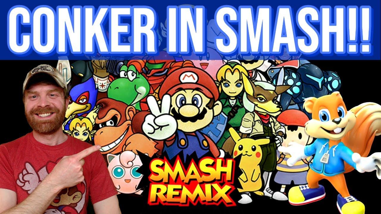 Smash Remix: Play as Conker in Super Smash Bros 64