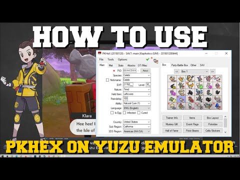 HOW TO CREATE AND INSTALL CUSTOM POKEMON SAVE FILES & HOW TO USE PKHEX ON YUZU EMULATOR GUIDE!