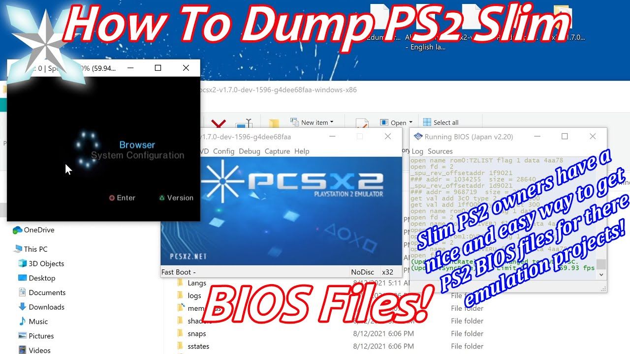 How To Dump Your PS2 Slim Bios For PCSX2 Emulation