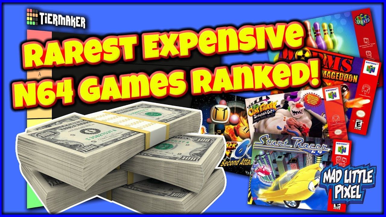 The RAREST & MOST EXPENSIVE Nintendo 64 Games RANKED! N64 Tier List!