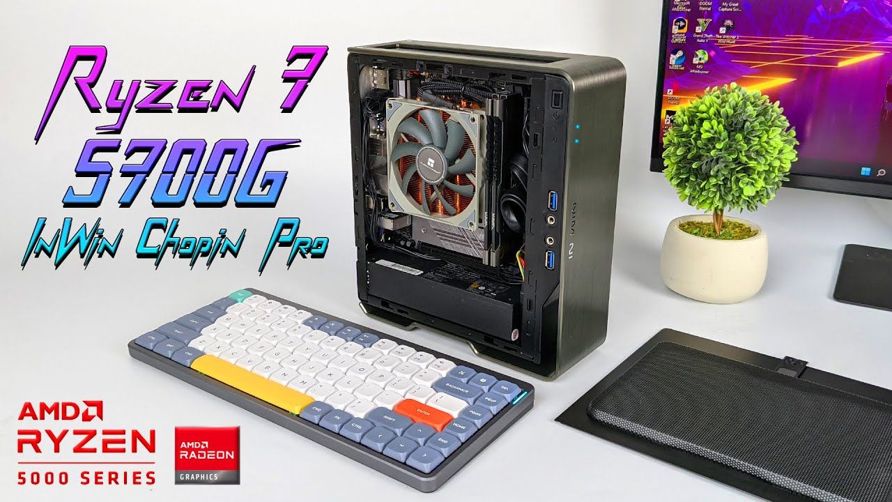 5700G InWin Chopin Pro Build! The Best SFF Case? Tiny No GPU Gaming PC