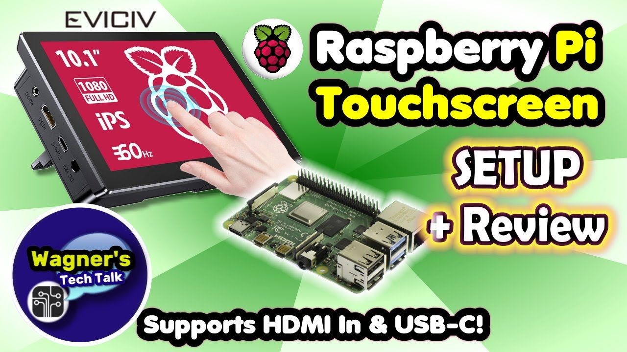 10.1″ Raspberry Pi4 (&3) Touchscreen All-in-One Display + Setup Guide