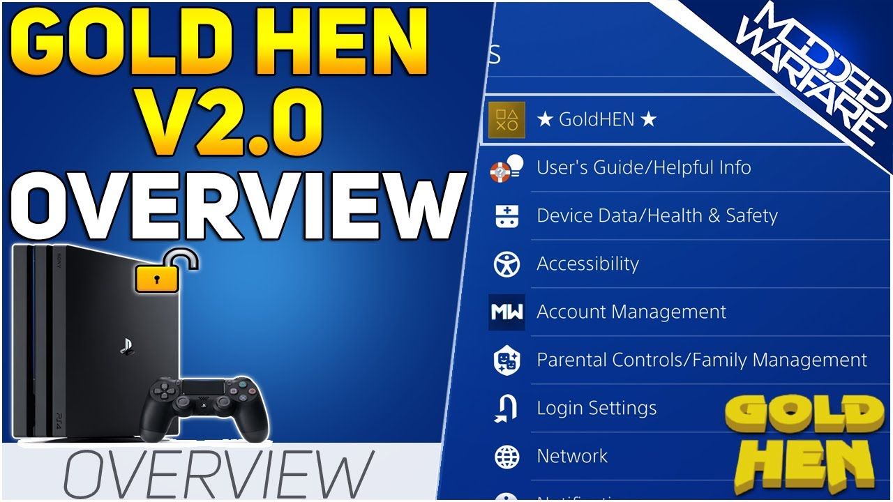 PS4 Gold HEN 2.0 New Features Overview