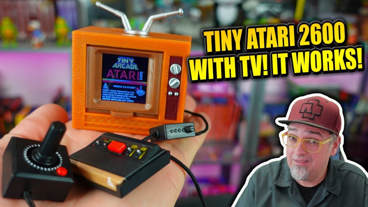 The Worlds Smallest Working Atari 2600 & TV!