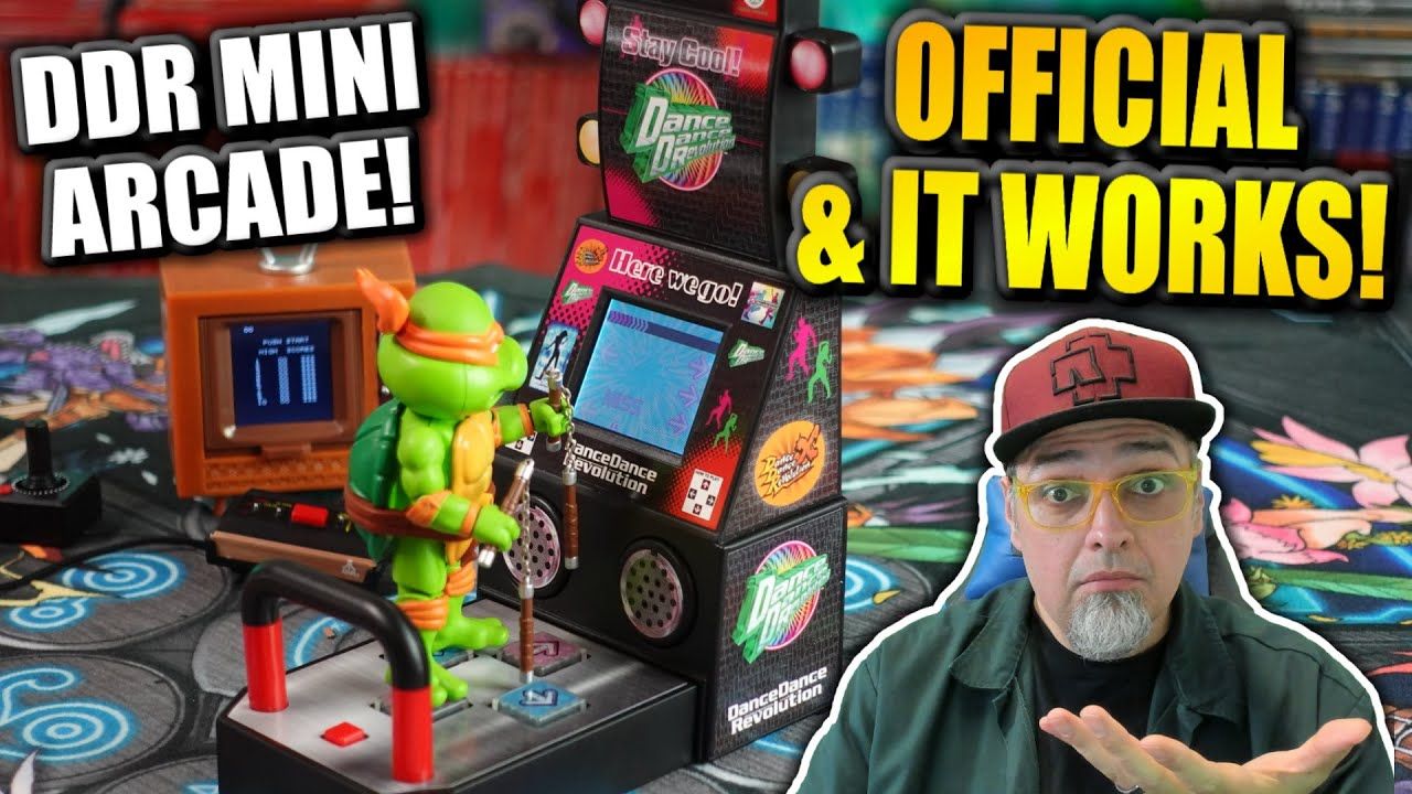 This OFFICIAL MINI Dance Dance Revolution Arcade Machine Is RIDICULOUS!
