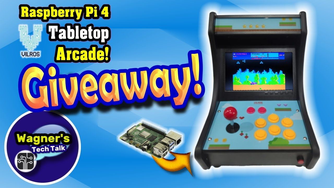 Vilros Raspberry Pi 4 Tabletop Arcade GIVEAWAY!