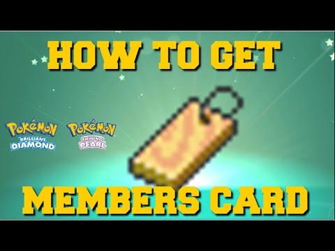 HOW TO GET “MEMBER CARD” IN POKEMON BRILLIANT DIAMOND & SHINING PEARL (MEMBER CARD MYSTERY GIFT)
