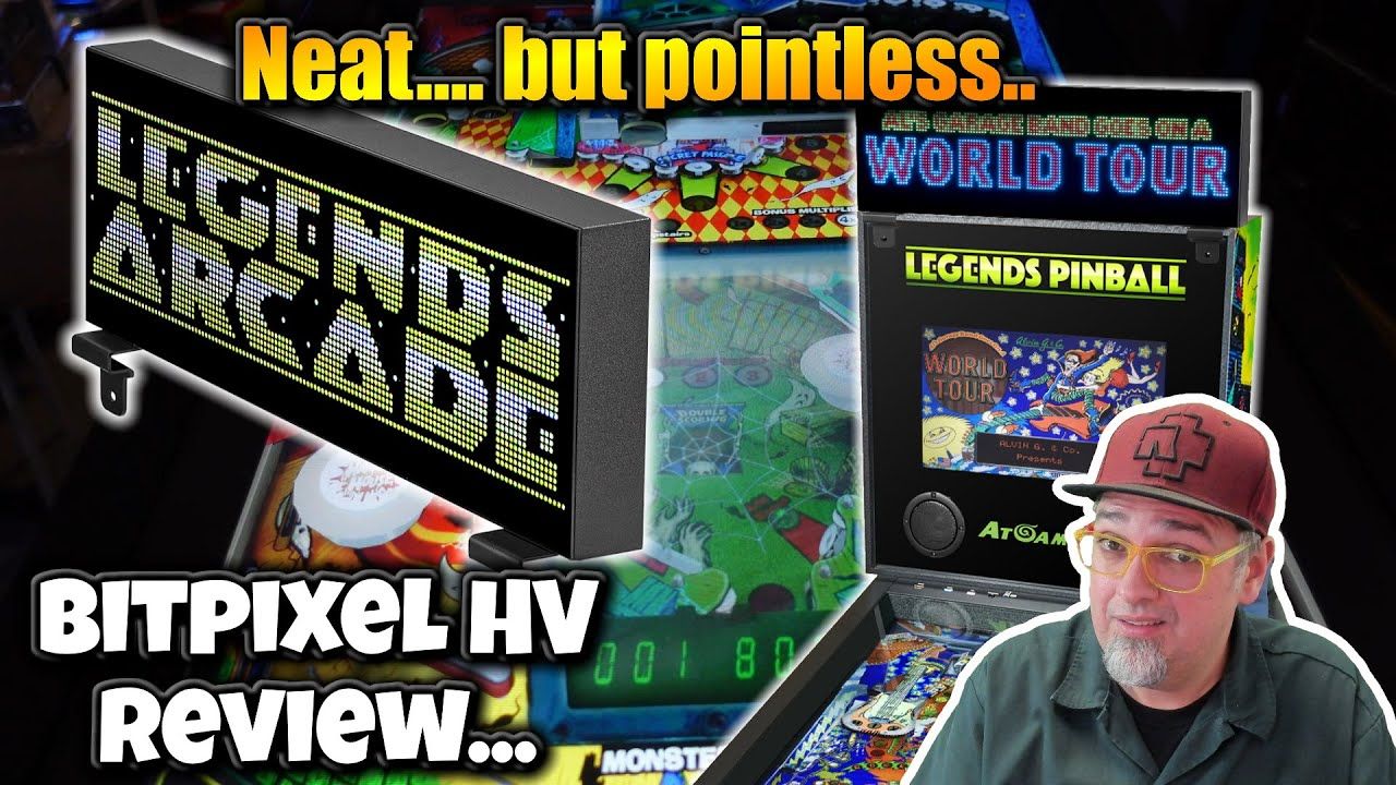 A NEW LED Arcade Marque! AtGames Bitpixel HV Review… Not What I Hoped For…