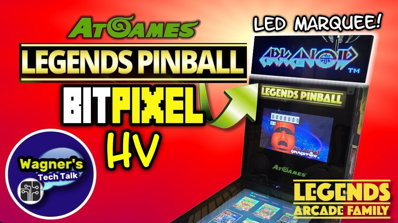 AtGames Legends BitPixel HV LED Marquee for Legends Pinball: Setup + Review