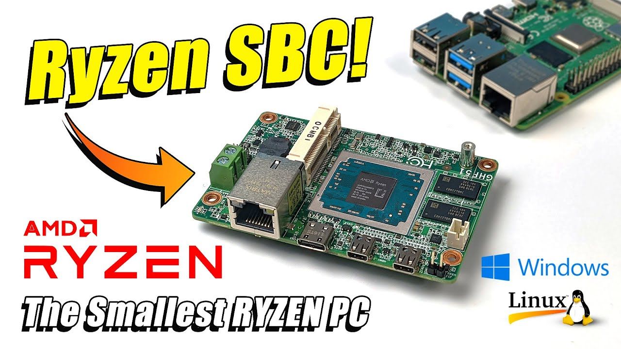 An Ultra Tiny RYZEN Powered SBC! Hands-On With The Smallest AMD PC! GHF51 First Look