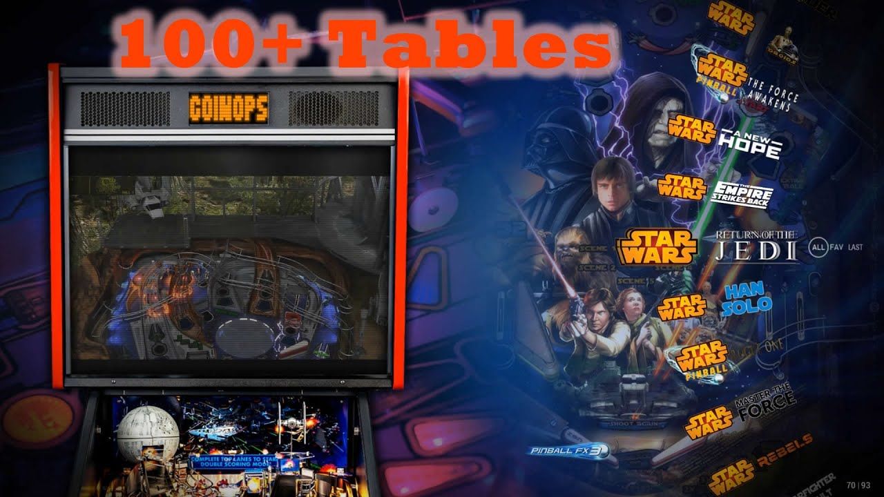 CoinOps Pinball FX2 & FX3 Build – Over 100 Tables