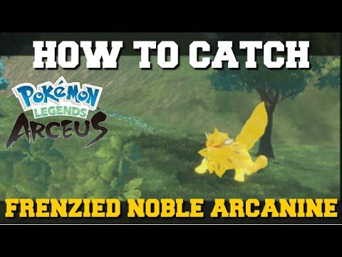 HOW TO CATCH FRENZIED NOBLE HISUIAN ARCANINE IN POKEMON LEGENDS ARCEUS!