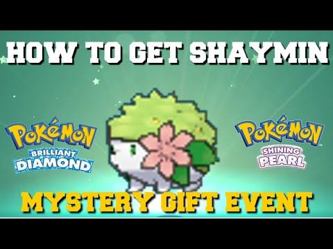 HOW TO GET SHAYMIN MYSTERY GIFT EVENT IN POKEMON BRILLIANT DIAMOND & SHINING PEARL!