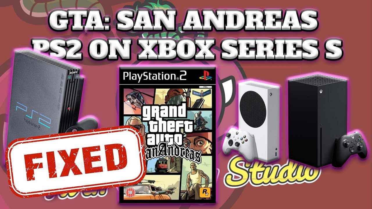 How to Fix Grand Theft Auto San Andrea on XBOX SERIES S PCSX 2 Emulator RETROARCH 1080p 60FPs GTA