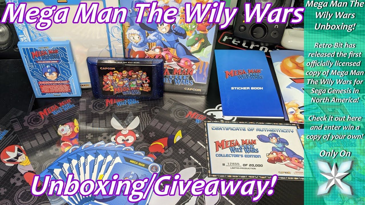 Mega Man The Wily Wars Unboxing/Giveaway!