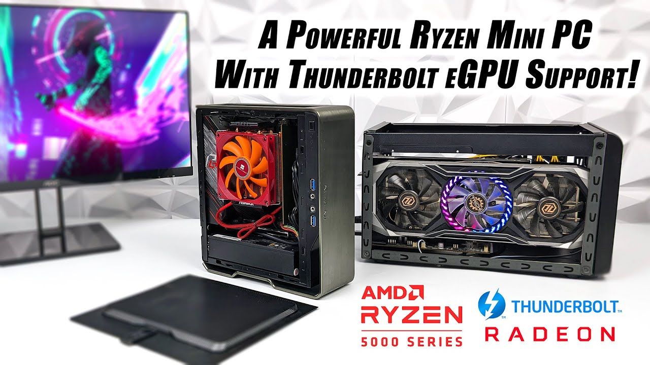 We Can Now Use A Thunderbolt eGPU With This Tiny AMD Ryzen 5700G Gaming PC!