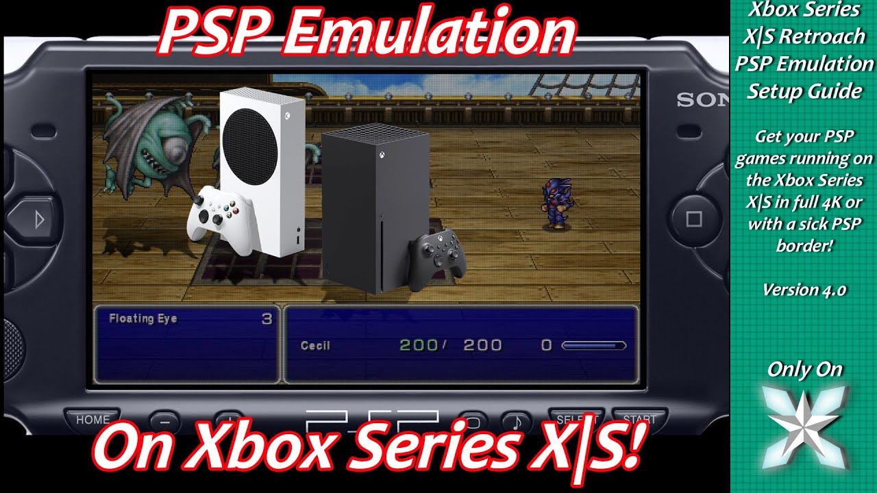 [Xbox Series X|S] Retroarch PSP Emulation Setup Guide Ver 4.0