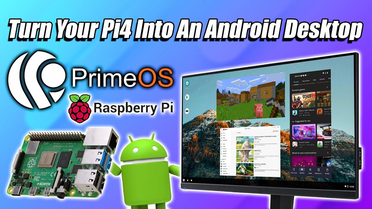 PrimeOS For The Raspberry Pi4! An Awesome Android Desktop OS! Like DEX For Your Pi