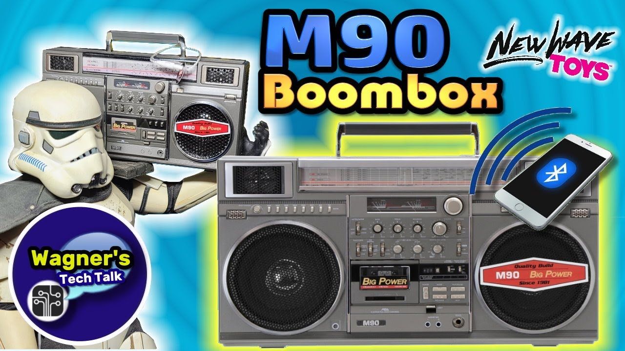M90 Mini & Micro Blaster Boombox: BT Speaker with microSD and FM Radio