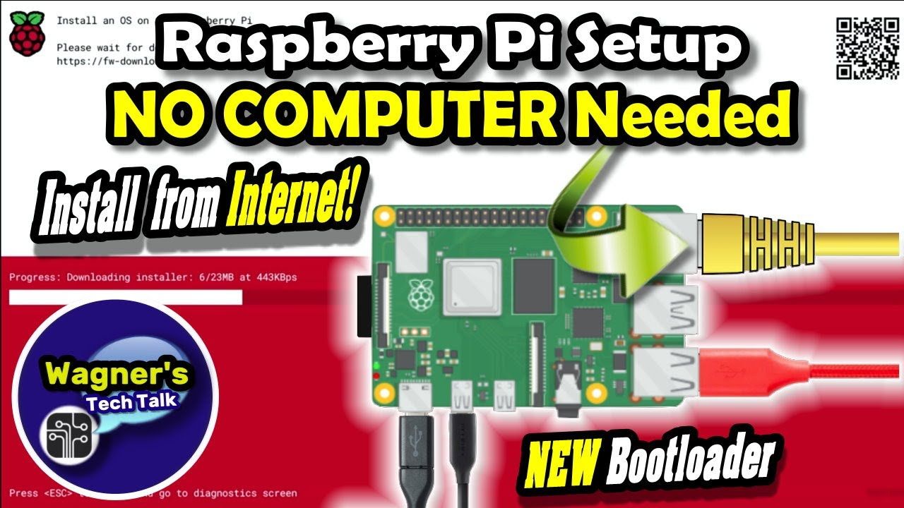 Raspberry Pi Setup (No Computer needed): using the new Network Installer Bootloader